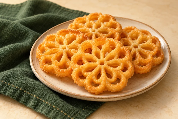 Illustration of flower-shaped Achu Murukku